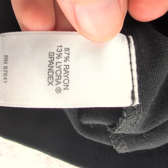 J. Jill Wearever Collection Black HiddenZipper Ponte Stretch Coatigan Women'sMed - Picture 4 of 8